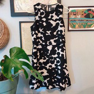 Banana Republic Textured, Sleeveless B&W Dress